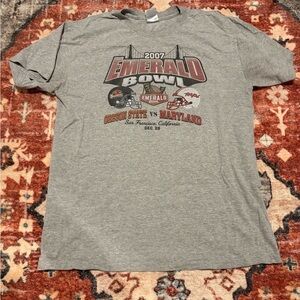 2007 Emerald Bowl Shirt Medium Oregon State vs Maryland San Francisco Football